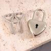 Замок в форме сердца Мини Багажная фурнитура Замки с ключом для Чемодана Шкатулка для Ювелирных Изделий