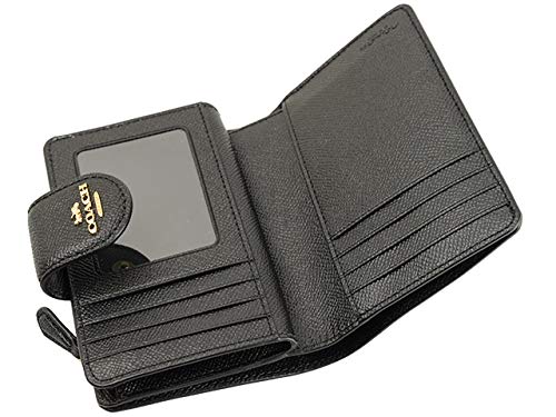 Кошелек складной кожаный кошелек Bifold Outlet MEDIUM CORNER ZIP WALLET 6390 C0082 C3454 COACH [Coach] женский (черный) [Элемент]