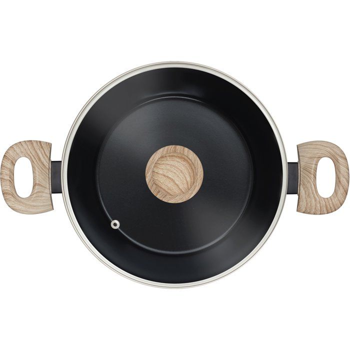 Faitout avec couvercle - PYREX - Cook & Care - 24 cm - Anti-adhérent - Induction - Sans PFAS