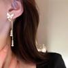 New Fashion Trend Exquisite Long Tassel Butterfly Pendant Earrings Ladies Senior Jewelry Couple Birthday Party Gift Wholesale