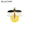 New Desig Personality Creative Yellow Luminous Insect Brooch Cartoon Badge Pin