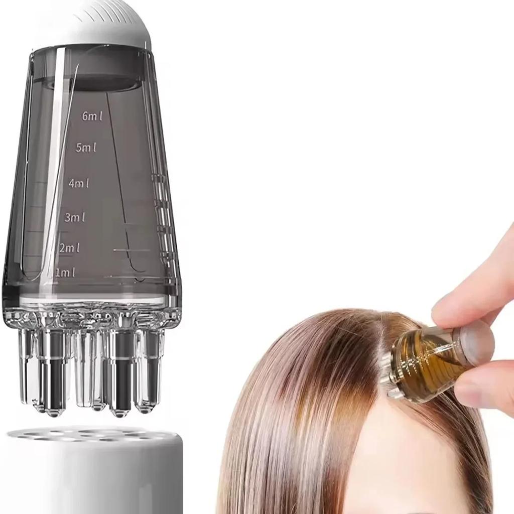 1 шт. - Роликовая расческа для оживления кожи головы - Массажный шарик, пропитанный эфирным маслом, для стимуляции роста волос и питания кожи головы.