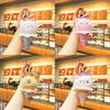 Animal Ice Lovely Cream Hanging Ornament Plush Keychain Souvenir Accessory Car