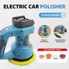 21V Автополировщик 2800-7000 об/мин Машина для вощения 8 скоростей регулируемая Электрический инструмент для вощения для аккумулятора Makita/Dewalt/Milwaukee