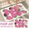 16in/40*23.6in/60cm Bathroom Rugs Cute Strawberry Bath Mat ,Non Slip Floor Bath Rug Machine, Washable Bathmat Soft Microfiber Carpet For Shower