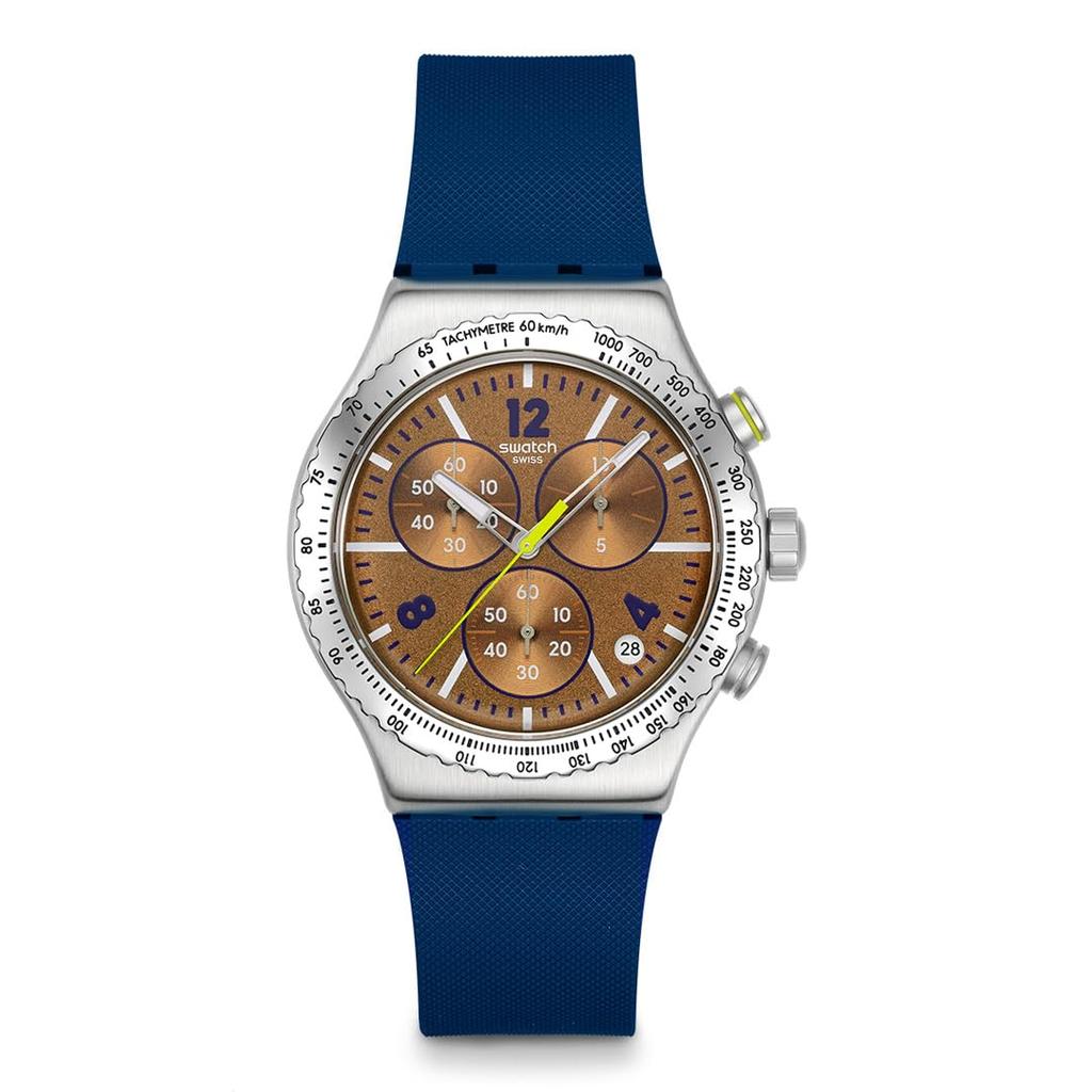 Наручные часы Swatch NEW IRONY CHRONO SIDEREAL GLOW, YVS534, Унисекс, Синий