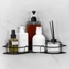 Полка для ванной комнаты Punch Free Wall Mounted Floating Storage Rack Corner Shower Caddy ShelfBlack