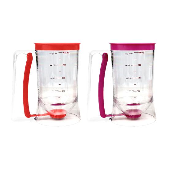 Диспенсер для теста для блинов Не содержит бисфенол А Герметичная конструкция Легко чистить Точные линии измерения Эргономичная ручка Кухонная утварь