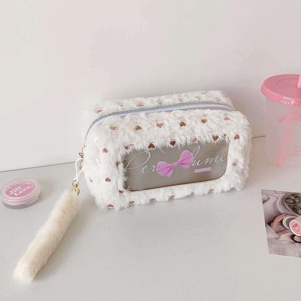 Bow Pencil Case Multifunctional Stationary Storage Bag Portable Makeup Pouch