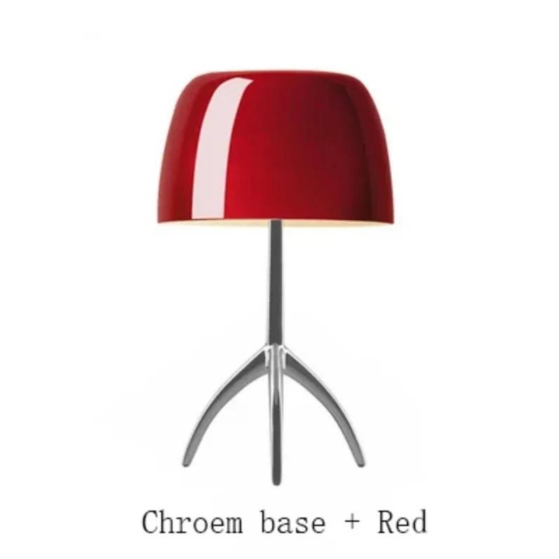 Настольная лампа итальянского дизайна в скандинавском стиле, современная настольная лампа для спальни, прикроватная лампа для кабинета, декоративная лампа для гостиной, светодиодный стеклянный настольный светильник