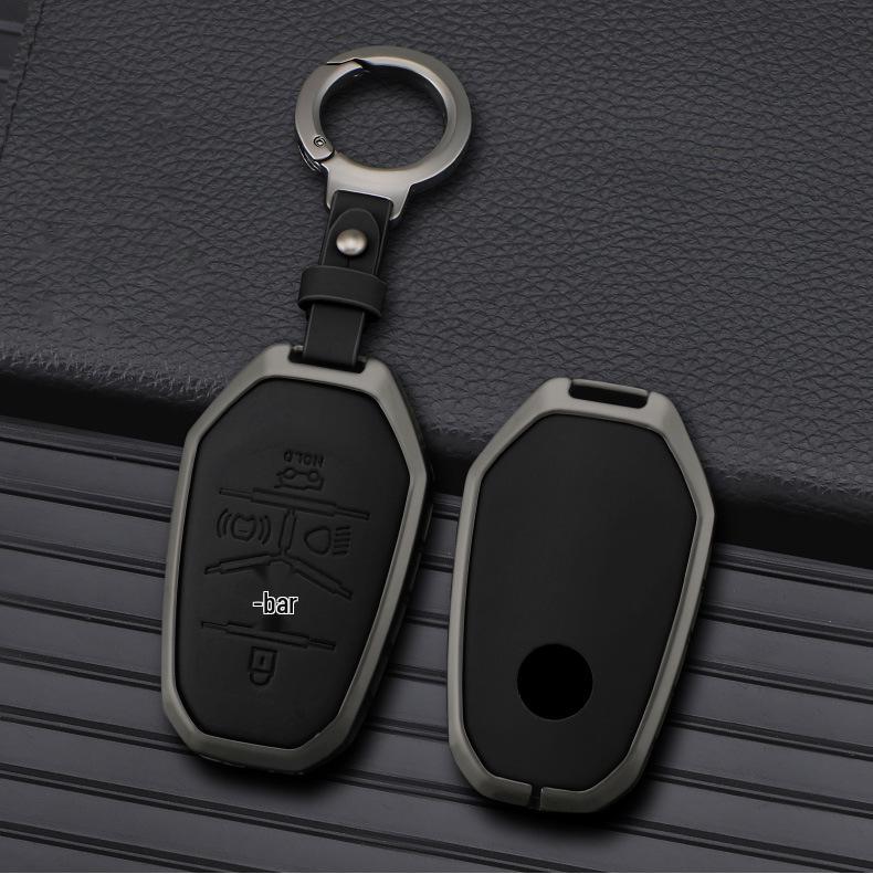 Натуральная кожаная крышка для ключа SsangYong Korando/Rexton, пряжка из сплава