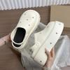 2025 Spring and Autumn New Cute Baotou Half Drag Non-slip Deodorant Sandals Small Man Height Increase Thick-soled Hole Shoes Women's