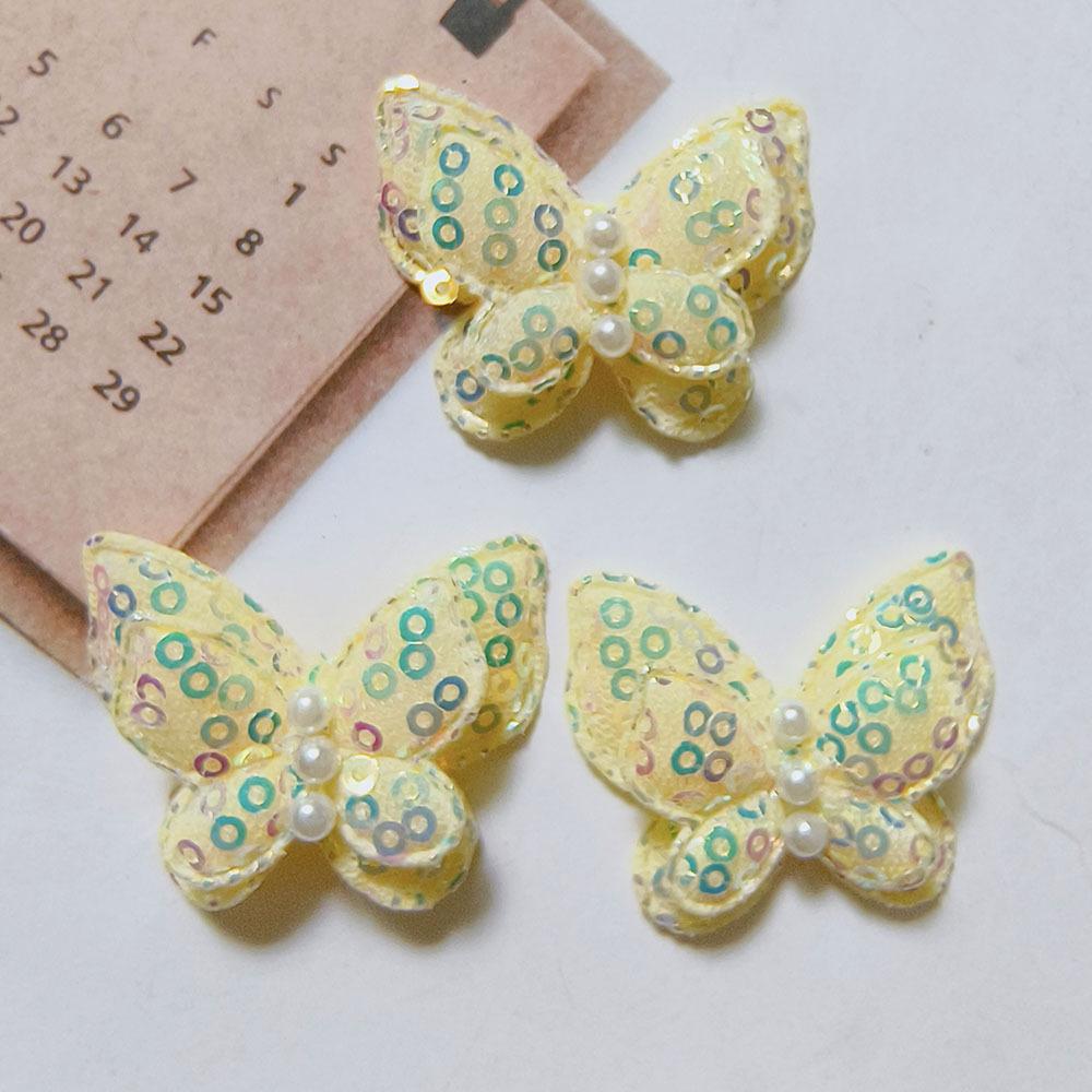Жемчужная Пайеточная Бабочка Детские Аксессуары для Волос Обувь, Одежда, Сумки и Аксессуары Аксессуары-Бабочки