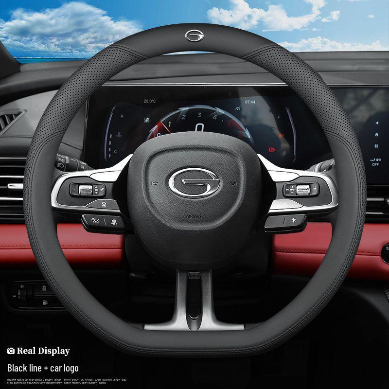 Оригинальная кожаная оплетка руля GAC Trumpchi для GS4, GS3, GS5, AION V, M6, 8S, Mei 580, GA4, GA6, GS8.
