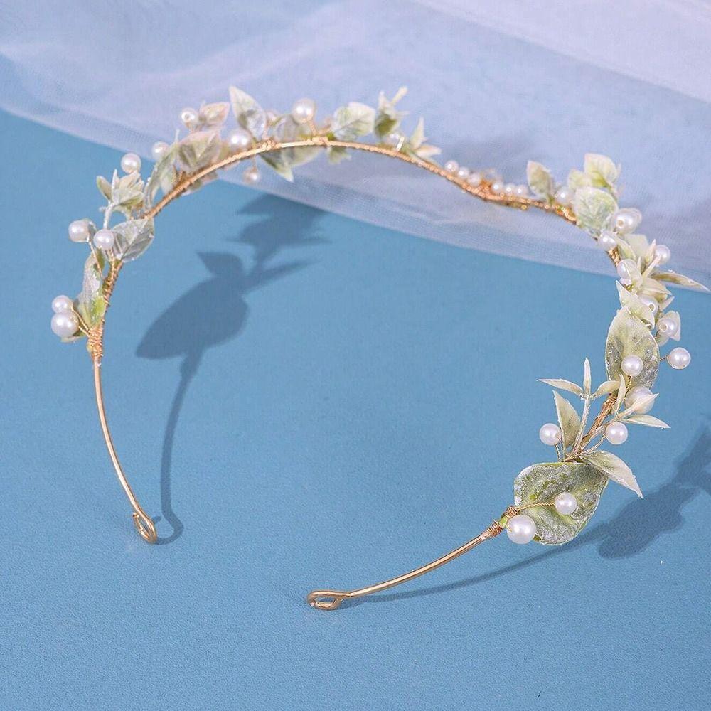 Forest Woodland Fairy Flower Leaf Crowns Handmade Leaves Hair Crowns Elf Headpiece for Women