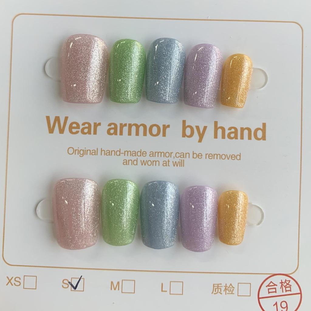 Нажмите на кончики ногтей Гель Полное покрытие 100 дизайнов Накладные ногти ручной работы Высококачественные носимые искусственные ногти Многоразовые размеры от XS до L бесплатно 5 шт. инструментов