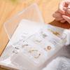Transparent Double-Layer Plastic Jewelry Storage Box Multi-Purpose Organizer Container For Hair Clips Necklace Earring Jewelry