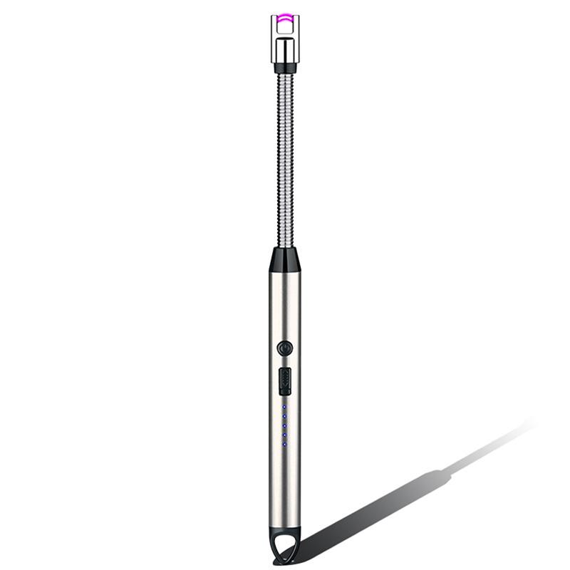 Уличная кухонная зажигалка USB перезаряжаемая портативная электронная зажигалка с замком безопасности Экологичная для свечей Газовые плиты