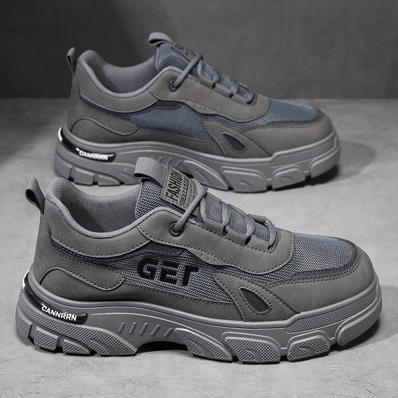 Осенняя мужская обувь Дышащая обувь для карго Мужская трендовая универсальная спортивная обувь на платформе Повседневная обувь для сноуборда Обувь для защиты труда Мужская