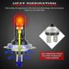 4X H7 LED Low Beam Bulbs with 60000LM 6000K 220W and Cool White Lighting