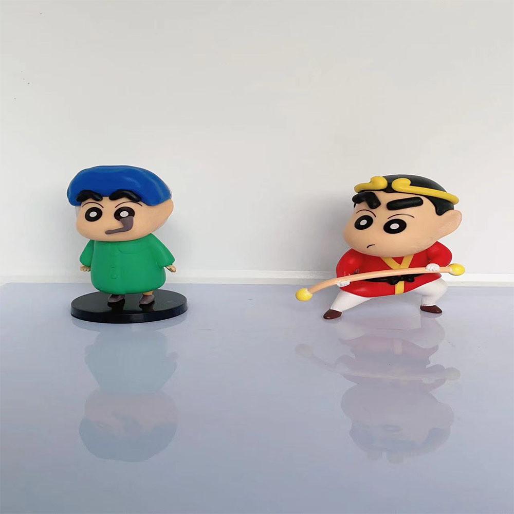Whimsical Crayon Shinchan Desk Decor Statues In Six Designs Colorful