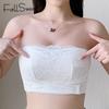 Plus Size Strapless Bra Tube Top Women Sexy Lace Underwear Seamless Wireless Bras Non-Slip Unlined Brassiere Sexy Female Lingerie