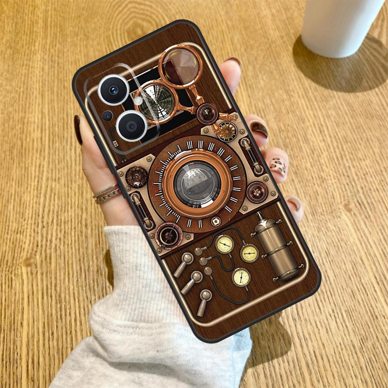 Ретро Камера Винтажный Чехол Для OPPO Reno 12F 11F 13F 14F 8T 8 Lite 10 11 12 13 14 OPPO Find X8 X6 X5 X9 Pro Чехол