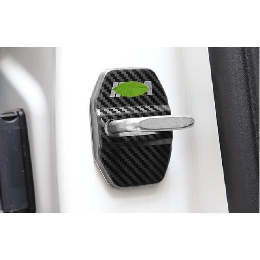For BMW X3 G01 X4 2018- Carbon Fiber Steel Door Lock Buckle Protection Trim