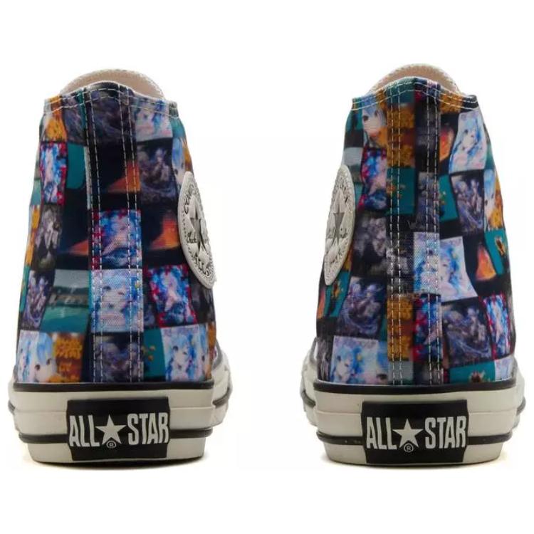 Хошимачи Суйсэй x Converse All Star Высокие Кеды Канвасовые Унисекс Черно-Синие 31313790