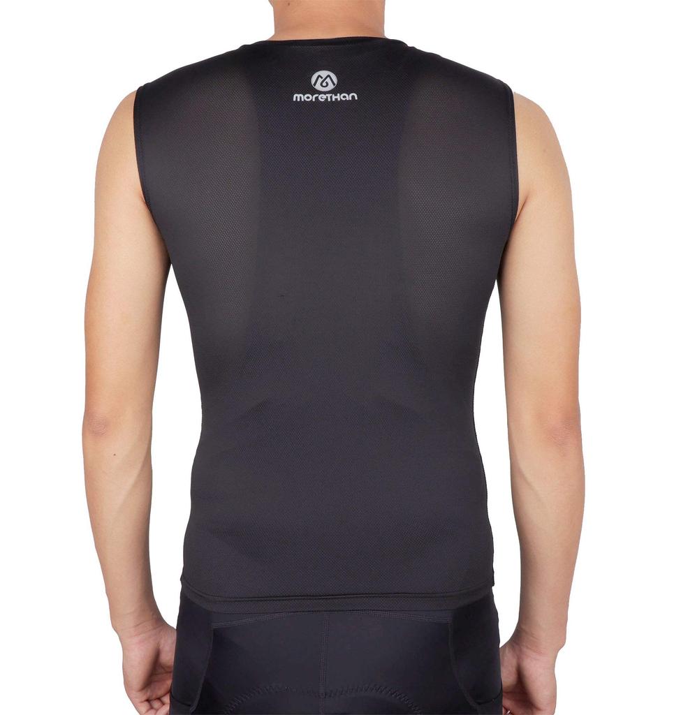 Morethan Cycling Майка внутренняя без рукавов 3XL мужская с V-образным вырезом HVP-013-V, черная,
