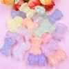 20Pcs Loose Beads 16.2*24.2mm With Hole Colorful Handmade Material Charms Jewelry Making Bow Exquisite Acrylic DIY