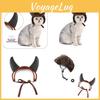 Fun And Playful Cat And Dog Costume Wig Set With Horns And Cute Bob Style