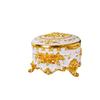 Metal Creative European Vintage Jewelry Box Small Gold-plated Hand-painted High-end Rose Jewelry Storage Box Cotton Swab Box