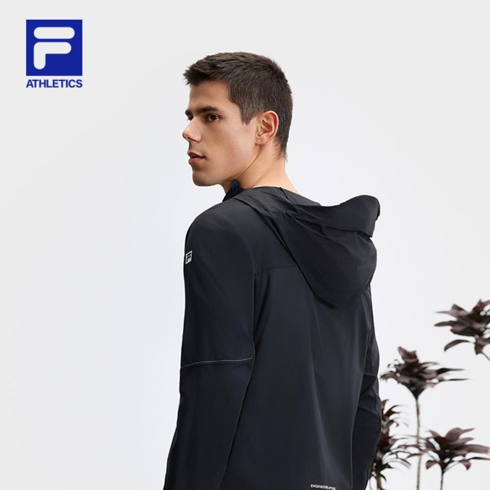 Fila Explore Series Модная Повседневная Простая Удобная Спортивная Куртка с Длинным Рукавом Мужская Куртка Глубокий Черный A11M527709F-BK