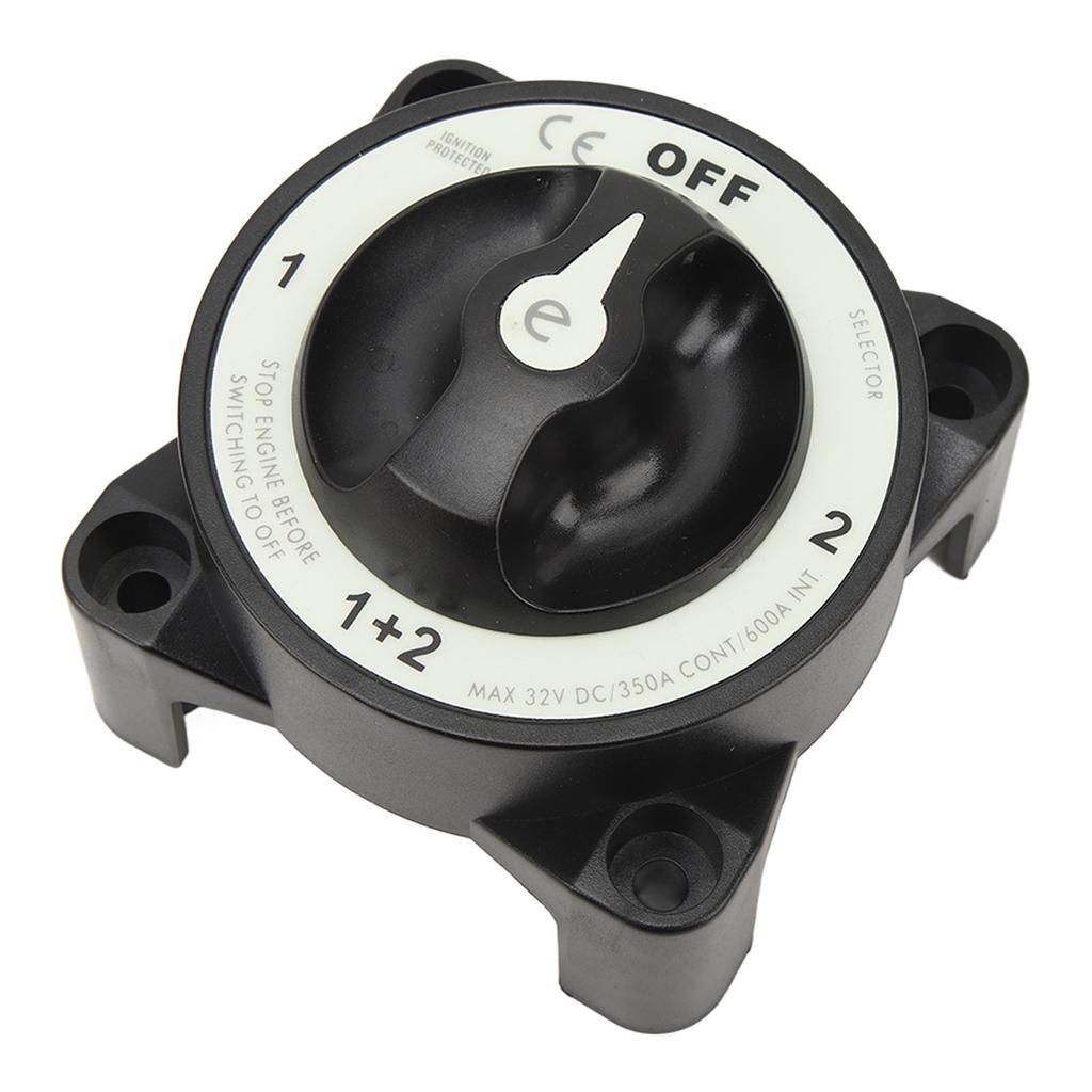 Marine Battery Cut Off Switch 350A Heavy Duty 4 Position Battery Disconnect Switch for RV Yacht 32V