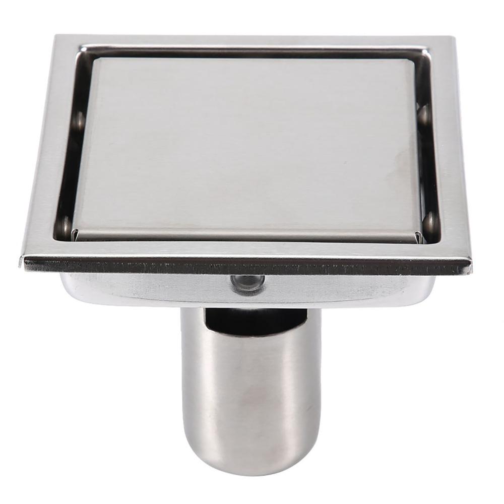 304 Stainless Steel Floor Drain Removable Grate Tile Insert Drain Shower Drain  Tile Floor