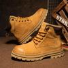 Men's Boots Autumn New High Top Walking Boots British Style Version Thick Soled Mens Sneakers Lace Up Anti Slip Motocross Boots