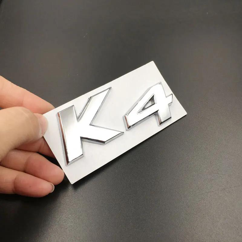 CNLD1 НОВЫЙ 1 ШТ. 3D Металлическая наклейка в стиле автомобиля Для KIA K2 K3 K4 K5 KX7 Задняя часть автомобиля Крышка багажника Передняя дверь Боковая эмблема Наклейка