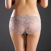 Women Sexy Lace Transparent Boxer Briefs Plus Size Panties Lingerie Underwear
