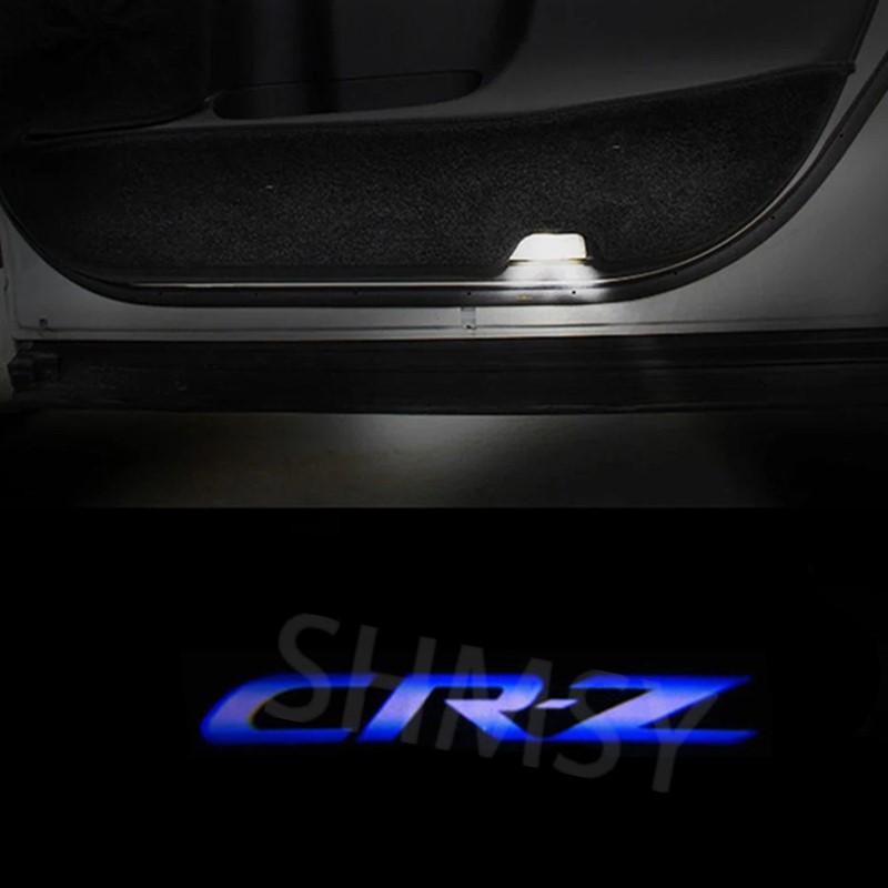 2Pcs Car Door Projector LED Light Ghost Shadow Welcome Lamp For Honda CRZ 2010 2011 2012 2013 2014 2015 2016 2017 2018 2019-2021