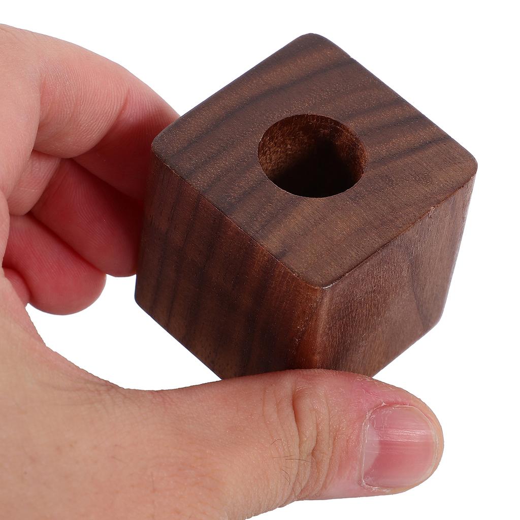 Одиночный держатель для ручек, деревянная подставка для ручек, настольный держатель для ручек, основание для домашнего офиса, настольный держатель для ручек, держатель для ручек из цельного дерева