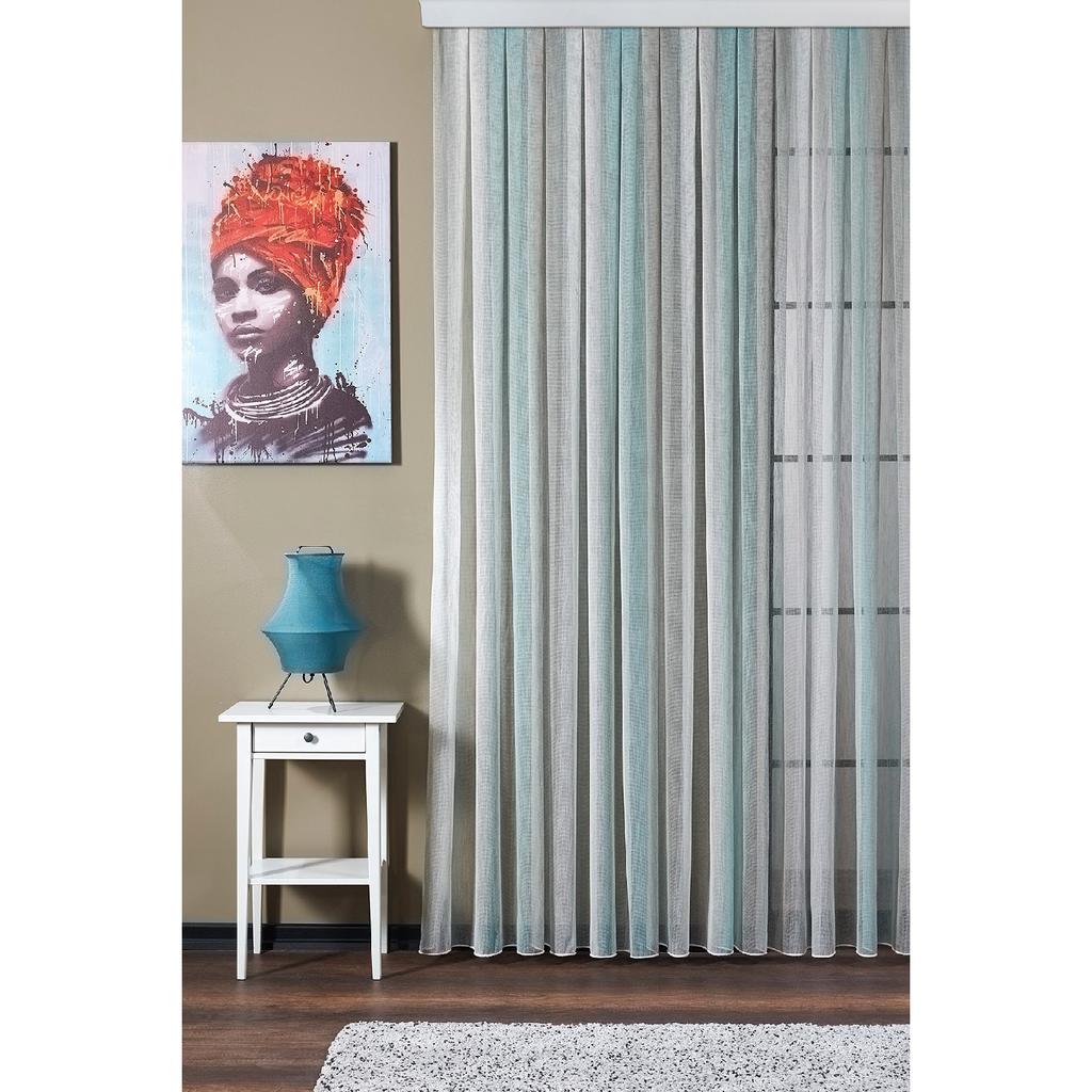 Экрю/кремовый цвет Вертикальная дорожка в виде льна Тюль Занавес Остин Ворс без усадочных экстрактов