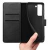 Чехол-кошелек - Phonillico® - Samsung S21 FE 5G - Черный - Эффект кожи - Видеоподставка