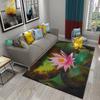 3D Абстрактная Картина Маслом Водяная Лилия Ковер Для Ванной Кухни Противоскользящий Коврик Придверный Коврик Ковер Спальня Гостиная Декор Напольный Ковер