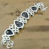 Natural Turritella Agate Gemstone Chain Adjustable Bracelet 925 Silver For Girls