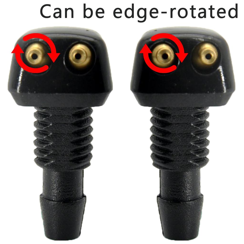 Automotive Dual-Hole Windshield Washer Nozzle Windshield Wiper Washer Nozzle Wiper Nozzle Sprayer Sprayer Automotive Accessories