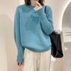 Women's Soft Knit Long-Sleeve Sweater: Fashionable, Versatile, Round Neck, Perfect for Autumn/Winter