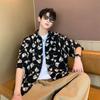 Summer Thin Teenage Short Sleeved Shirt On Top, Men'S Hong Kong Style Casual Shirt, Trendy Korean Version Cool Jacket