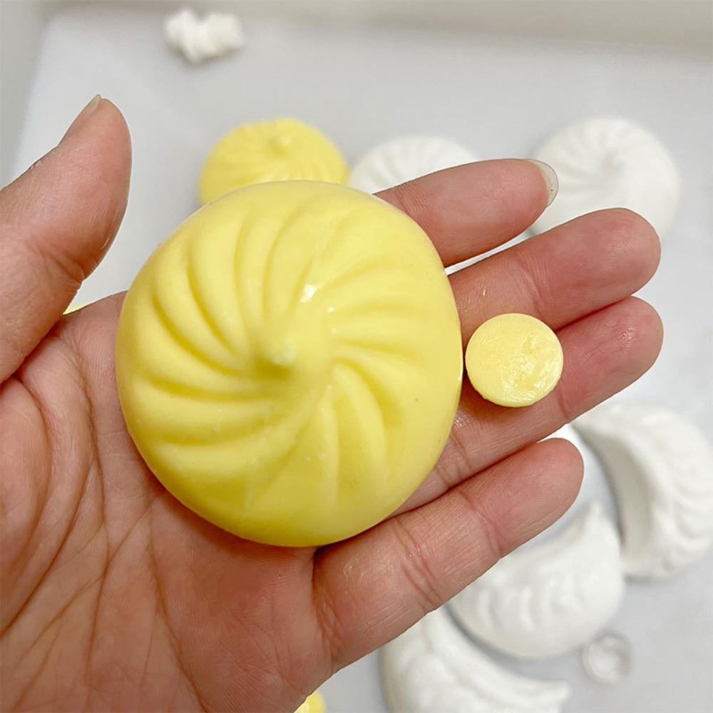 Blank Craft DIY Steamed Bun With Plug DIY Empty Ball Skin Dumpling Squishy Adults Beginners