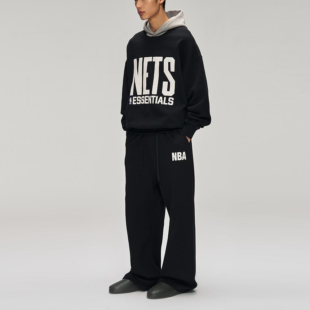 Fear of God Essentials Спортивная толстовка Nets Черный/Теплый меланж Мужские Топы 192NB256424F